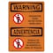 Signmission OSHA Warning Sign, 7" H, 10" W, Renovation Work Do Not Enter Work Area, Landscape, WS-D-L-12807 OS-WS-D-710-L-12807 - alternate 1